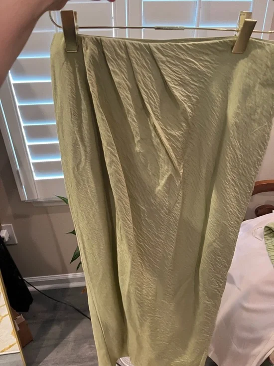Abercrombie & Fitch Light Green Wrap Maxi Skirt - Picture 3 of 4